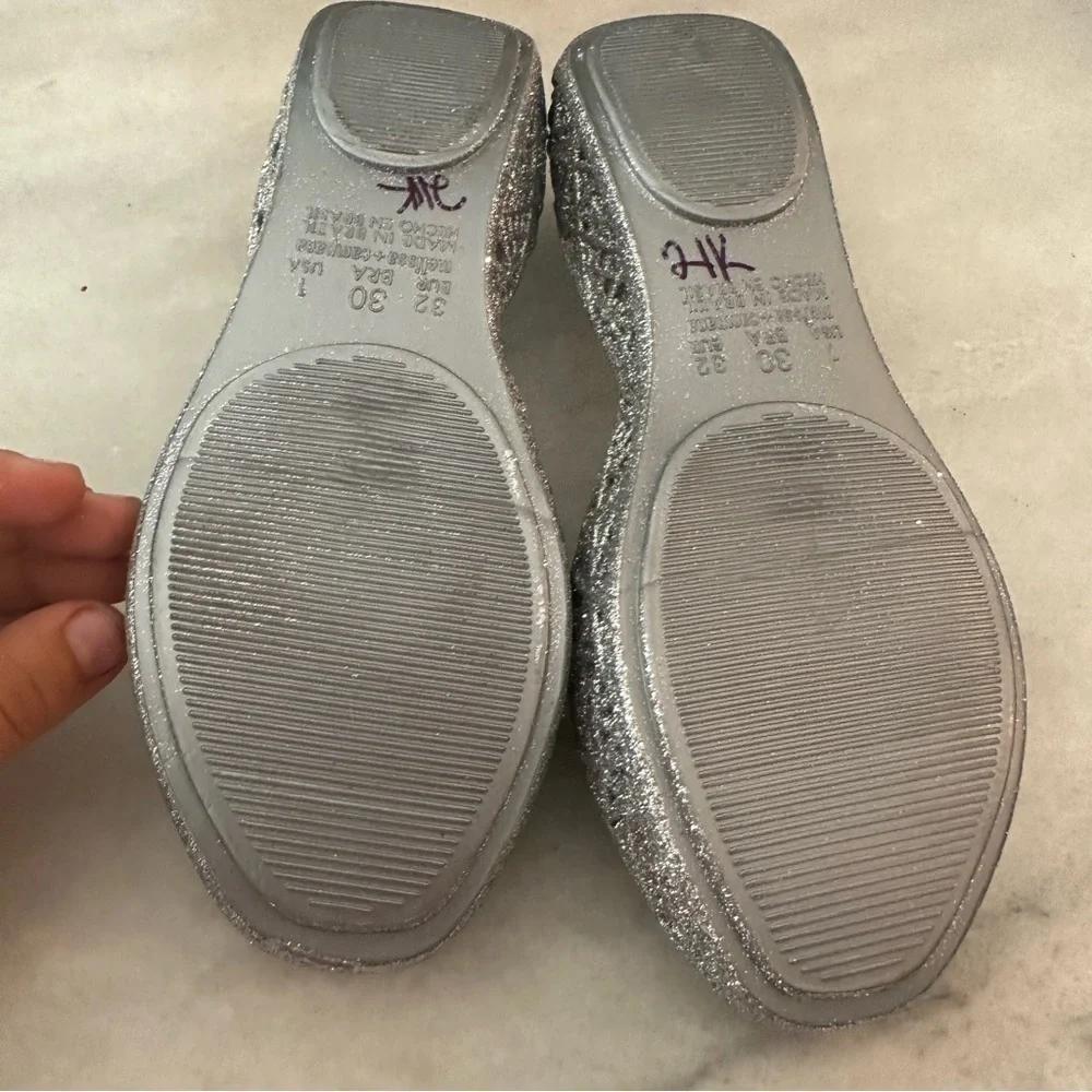 MELISSA CAMPANA Gilrs ZIG ZAG SILVER SIZE 1